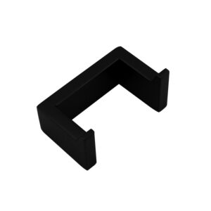 Cavallo Matte Black Square Double Robe Hook