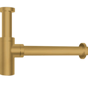 Brushed Yellow Gold Round Bottle Trap 32mm