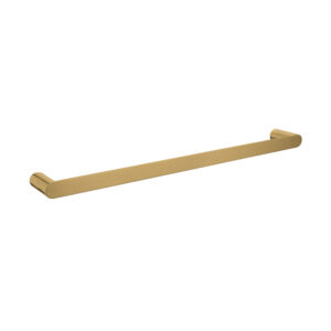 Bellino Brushed Yellow Gold Solid Brass Single Towel Rail 600mm