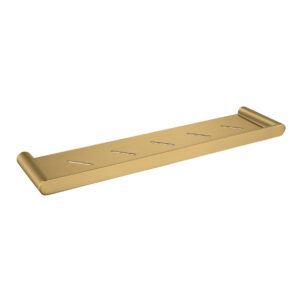 Bellino Brushed Yellow Gold Towel Shelf