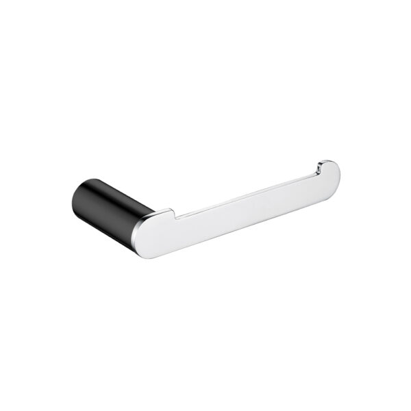 Bellino Black & Chrome Toilet Roll Holder - Image 2