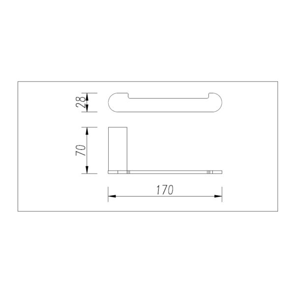Bellino Black & Chrome Toilet Roll Holder - Image 3