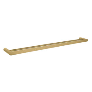 Bellino Brushed Yellow Gold Solid Brass Double Towel Rail 800mm