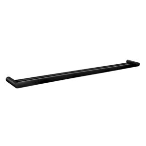 Bellino High Gloss Black Solid Brass Double Towel Rail 800mm-Pre Order
