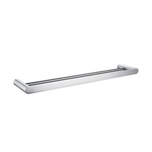 Bellino Chrome Solid Brass Double Towel Rail 600mm