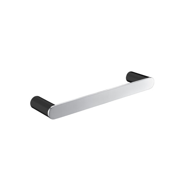 Bellino Black & Chrome Towel Rail 300mm - Image 2