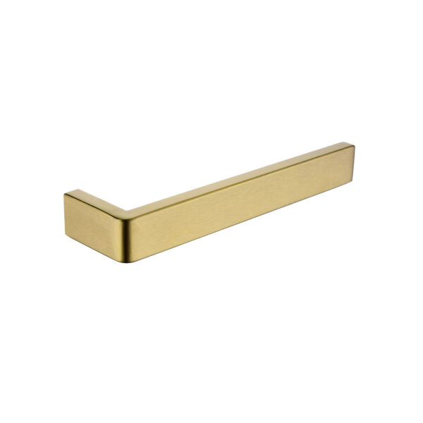 Cavallo Brushed Yellow Gold Square Towel Ring 200mm - Image 2
