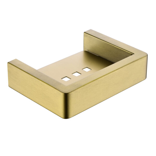 Cavallo Brushed Yellow Gold Soap Dish Holder - Image 2