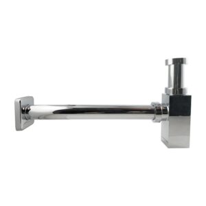 Square Chrome Bottle Trap 32mm
