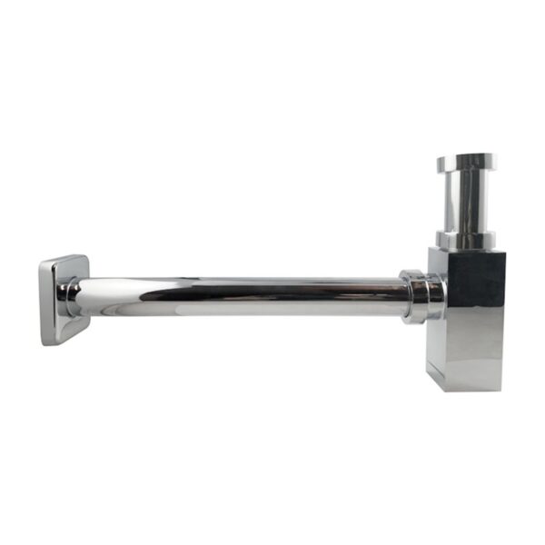 Square Chrome Bottle Trap 32mm - Image 2