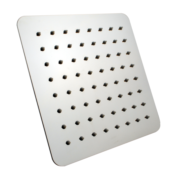 Super-slim Square Brushed Nickel Rainfall Shower Head 250mm - Image 2