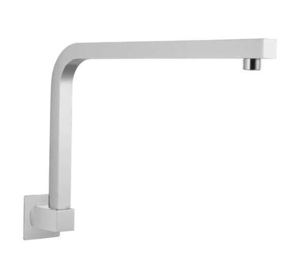 Square Swivel Brushed Nickel Shower Arm - Image 2