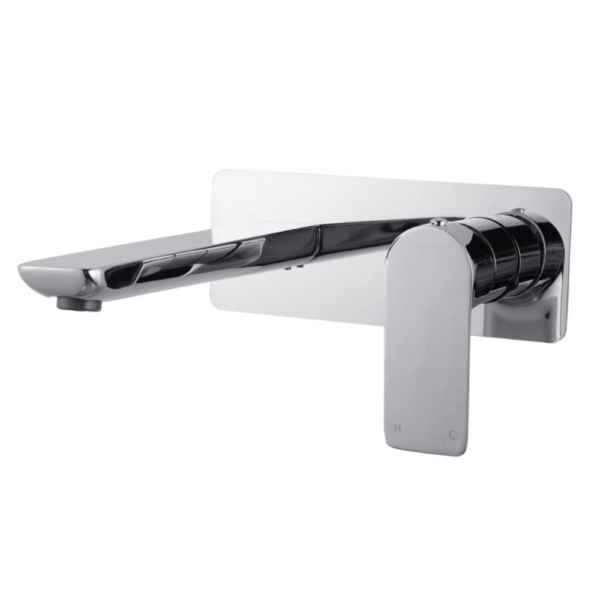 VOG Chrome Bathtub/Basin Wall Mixer With Spout - Image 2