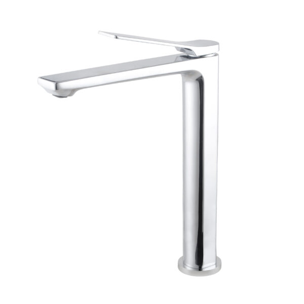 Brass Chrome Tall Kitchen Mixer Tap Sink Mixer - Image 2