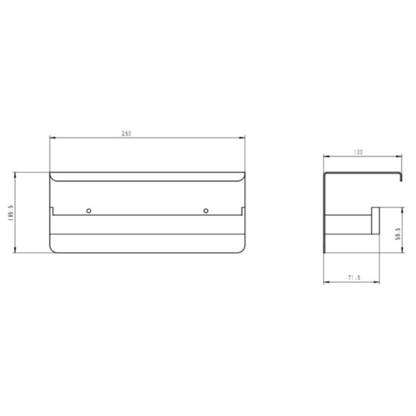Chrome Double Toilet Paper Holder with Cover - Image 3