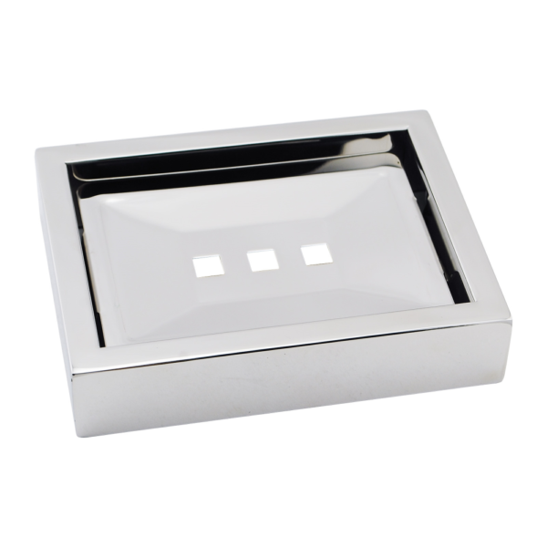 IVANO Series Chrome Soap Dish Holder - Image 2