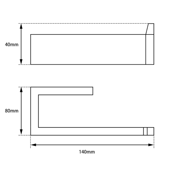IVANO Series Chrome Toilet Paper Holder - Image 3