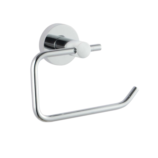 LUCID PIN Round Chrome Toilet Paper Roll Holder - Image 2