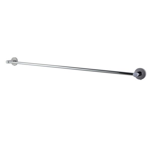 Round Chrome Single Towel Rack Rail 800mm CUT TO SIZE - Image 2