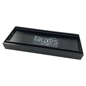 LCMSTIG 100-5600mm Lauxes Black Aluminium Slimline Tile Insert Floor Grate Drain Any Size Indoor