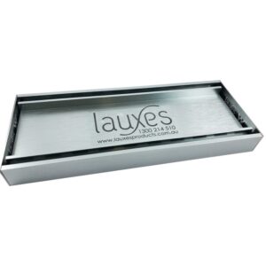 Silver Tile Insert Shower Floor Grate 100 - 5600mm Waste Drain