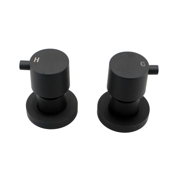 LUCID PIN Black Shower Wall Taps - Image 2