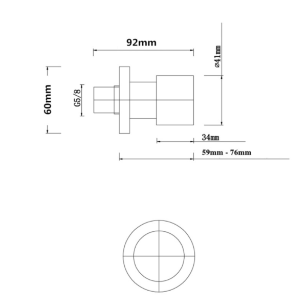 LUCID PIN Black Shower Wall Taps - Image 3