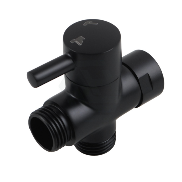 Bathroom Solid Brass Black Toilet Bidet Spray Diverter Only - Image 2