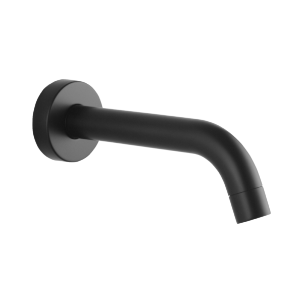 LUCID PIN Round Matte Black Bathtub/Basin Wall Spout - Image 2