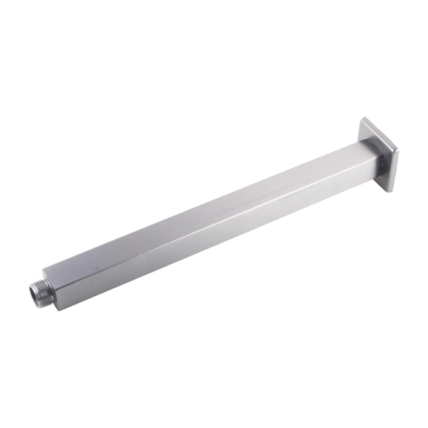 Square Black LED Rainfall Shower Head 250mm - Image 2
