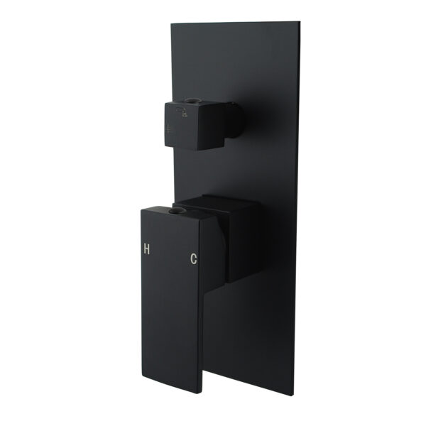 Blaze Black Shower/Bath Mixer Diverter Long Cover - Image 2