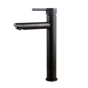 LUCID PIN Round Black Tall Basin Mixer