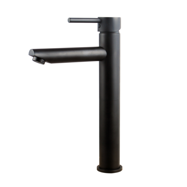 LUCID PIN Round Black Tall Basin Mixer - Image 2