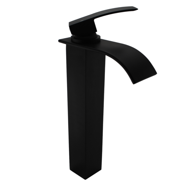 CASCADE Black Waterfall Tall Basin Mixer - Image 2