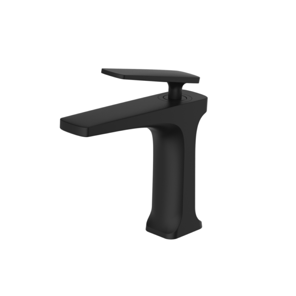 Bathroom Brass Black Basin Mixer Tap - Image 2