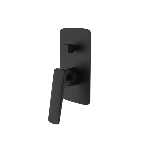 Black Shower Wall Mixer - Image 2