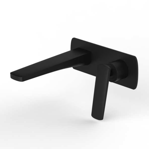 Bathroom Black Shower/Bath Wall Mixer with Diverter - Image 2