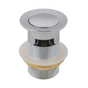 32/40mm Solid Brass Basin Pop Up Waste with Overflow Chrome