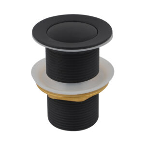 32/40mm Solid Brass Basin Pop Up Waste NO Overflow Matte Black