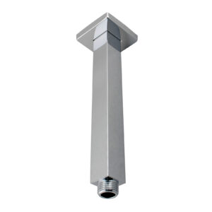 Brushed Nickel Square Ceiling Shower Arm 200mm