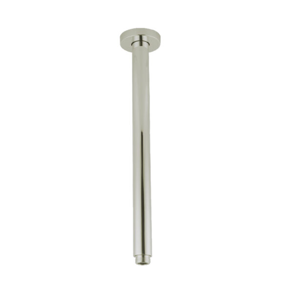 Pentro Brushed Nickel Round Ceiling Shower arm 400mm - Image 2