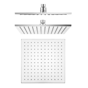 250mm Chrome Solid Brass Shower Head