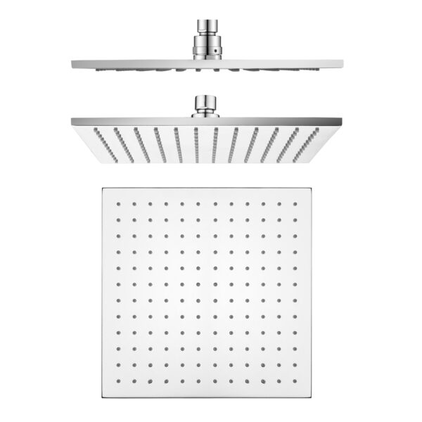 250mm Chrome Solid Brass Shower Head - Image 2