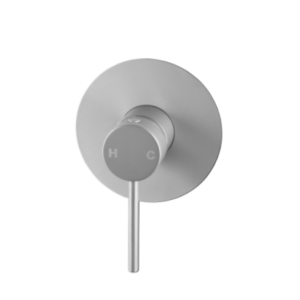 Pentro Brushed Nickel Round Shower Mixer