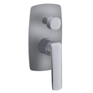 Bellino Brushed Nickle Wall Mixer Diverter