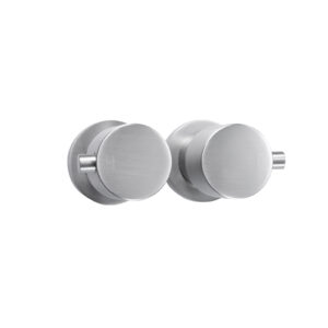 Pentro Brushed Nickel Round Shower Taps Set